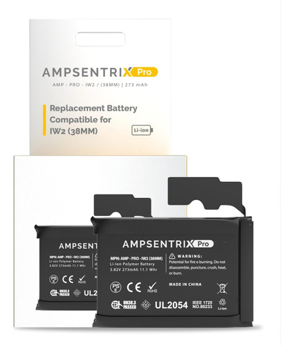 Batería Ampsentrix Para Apple Watch Serie 2 (38mm)