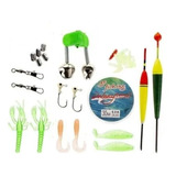 Kit Señuelos Pesca Vinilos Pesca Articulos De Pesca 26piezas