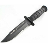 Navaja Cuchillo Survivor Inoxidable Camping Black Knife 20cm