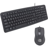 Kit Teclado Y Mouse Manhattan Usb Ergonomico 178464