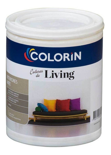 Colorin Living Pintura Latex Interior Colores Mate 1l - Rex Color Guinda