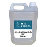  Glicerina Bi-destilada Usp 100% Vegetal - Alimentício 5 Lts
