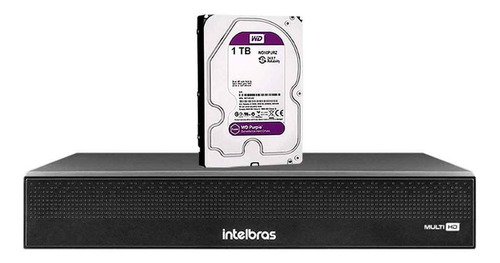 Kit Dvr Stand Alone Intelbras 3116 16 Canais Full Hd 1tb Tf