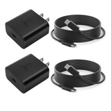 Cargador Tipo C De 45w Para Samsung S23 S24 Ultra 2 Piezas