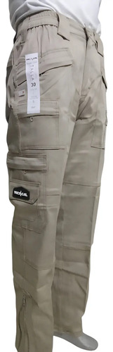 P.e Pantalon Tactico Modelo Aviador Tela Strechs Kaki