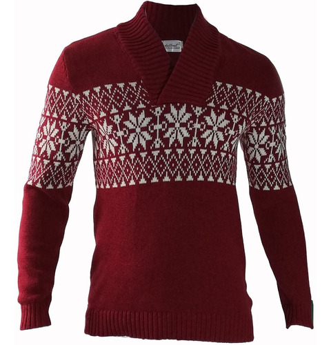 Sweater En Hilo Unisex Cuello V Reforzado Espandex
