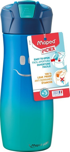 Termo Maped De Agua Concept Niños Color Azul