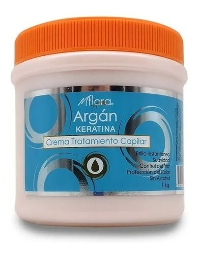 Crema Keratina Para El Cabello De Argan 1 Kilo Flora