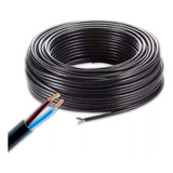 Cable Tipo Taller 2x2,5 Negro Bipolar X 10 Metros Alargues