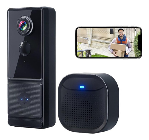 Timbre Con Camara Wifi Apto Exterior Hd720 Pilas Incluidas