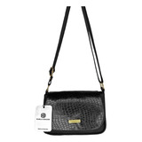 Bolso Manos Libres Pequeño Cruzado Dama Mujer Karla Chacon Color Negro