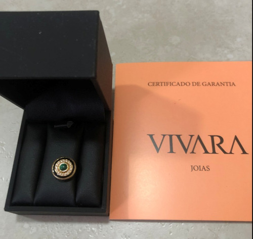 Vivara Ouro 18k - Pingente Malaquita E Diamantes