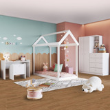 Quarto Infantil Completo Meu Fofinho 2 Portas Branco Qi001