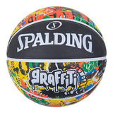 Pelota Basketball Spalding Graffiti Basquet Basket - Auge Color Neg/colores