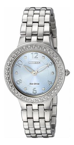Reloj Citizen Eco Drive Fe2080-56l Silhouette Crystal Mujer