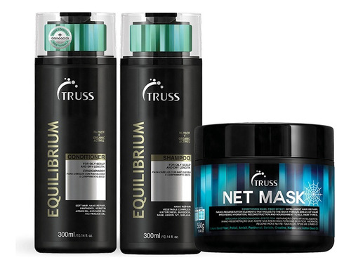 Truss Equilibrium Shampoo Condicionador 300ml+mascara 550ml 