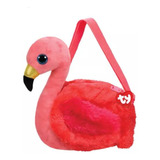 Ty Bolsa Bandolera De Peluche Flamingo Gilda Super Tersa 