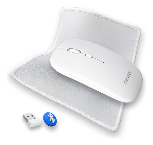 Mouse Inalámbrico Bluetooth, Ergonómico Recargable Led