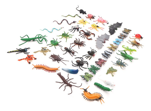 Modelo De Dinosaurios E Insectos, 43 Unidades/set Altamente