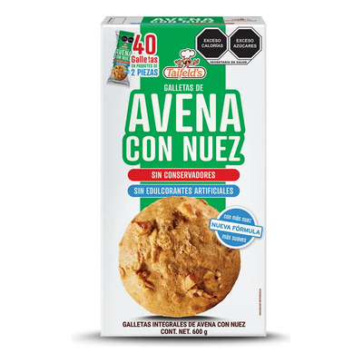 Galletas Taifeld's de Avena y Nuez 600g Sin Conservadores Kosher | Meses sin interés