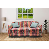 Cubre Cama Rustico Tipo Hindu 2 Plz Cubre Sillon Pie De Cama