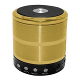 Alto-falante Mini Speaker Com Bluetooth Dourado