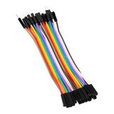 Pack 20 Cables Dupont Macho Hembra 20 Cm Protoboard -- A0159