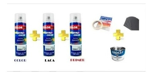 Pintura Retoque En Aerosol Auto Kit Completo Color Originall