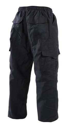 Pantalon Cargo Poplin Forro Polar Azu Marino