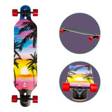 Skate Longboard Speed Montado Completo 40x10 Pol Paradise