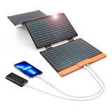 Cargador De Panel Solar Usb Pequeo De 40 W 18 W Usb-a Usb-c