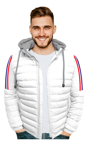 Chaqueta Acolchada Para Hombre Con Capota En Algodon 