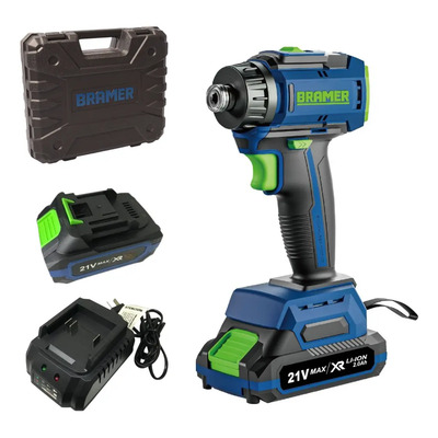 Atornillador Impacto Inalámbrico Bramer Brushless 2 Baterías Recargables | Envío gratis