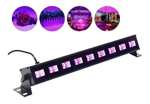 Luz Ultravioleta Fiesta Fluor Qatarshop Barra Led Luz Uv Negra 43cm