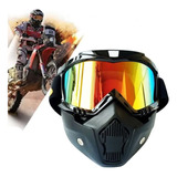 Gafas De Moto Lentes Ajustables Cálidas A Prueba De Niebla Lente Foto Armazón Negro Talla Unica