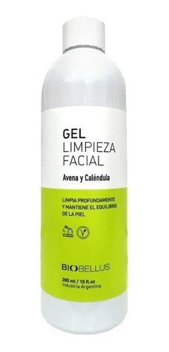 Gel Limpieza Facial Biobellus Avena Y Calendula Vegano 300ml