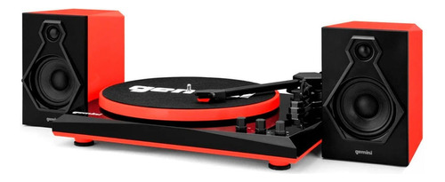 Toca Discos Estéreo Vermelho Gemini Tt-900br