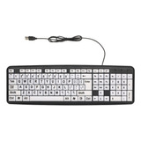 1 Teclado Usb Para Personas Con Discapacidad Visual Con Letr