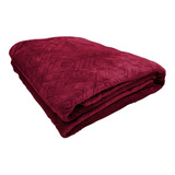 Frazada Flannel 2 Plazas Soft Queen Rojo Haussman Vip