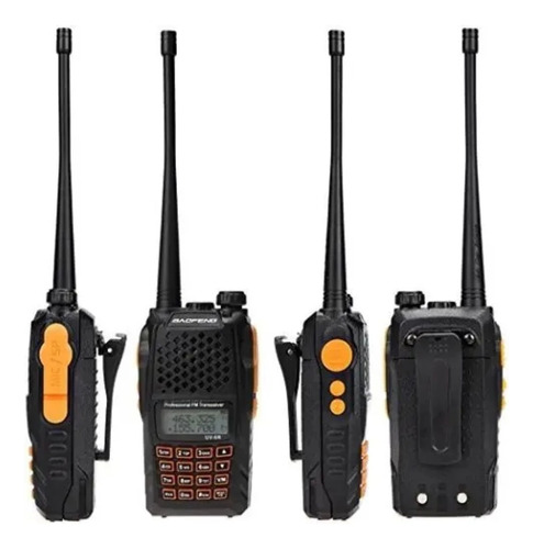 Kit Com 2 Rádios Comunicador Baofeng Uv-6r Ht Dual Band 