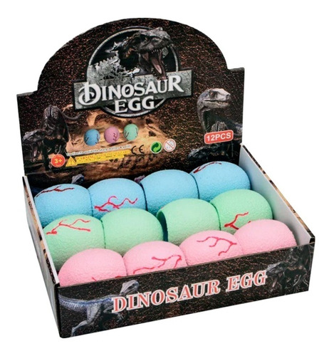 Squishy Huevo Dino Sorpresa Antiestres Juguete Colores