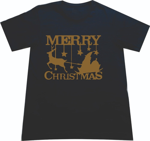 Camisetas Navideñas Navidad Trineo Mod 2