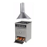 Combo Cocina Industrial Sol Real Acero + Campana Col-home 60