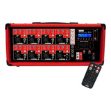 Consola 9 Canales Nvk-8500bt Potenciada 500w Usb Bluetooth