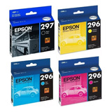 Cartuchos Epson T297 Negro + T296 Colores Xp 231 241 431 441