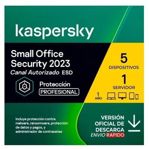 Licencia  Kaspersky Small Office Security 5 Pc 1 Server 1año