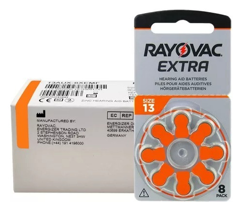 Pilas Para Audifonos Marca  Rayovac 13 - X 80 Unidades 