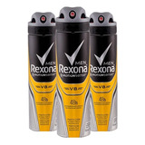 Kit 3 Desodorante Rexona Motionsense V8 Dry 48h 150ml