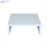 Base Suporte Ergonômico P/ Monitor Mdf Branco 30x25x10