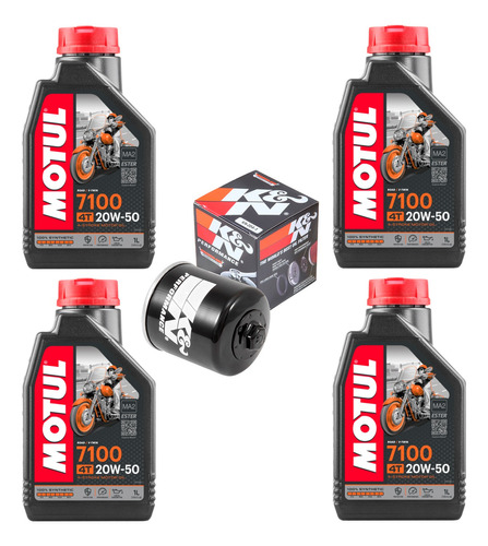 Aceite Motul 7100 Filtro K&n S1000r R1 1000rr Zx6r Zx10 Gsxr